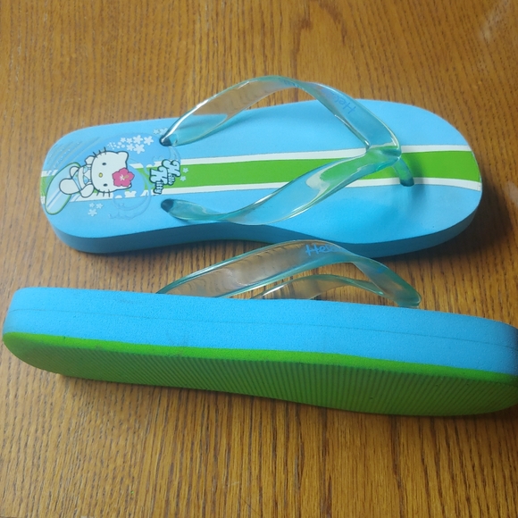 Hello Kitty | Shoes | Hello Kitty Platform Y2k Blue Green Thong Flip Flops 89 | Poshmark